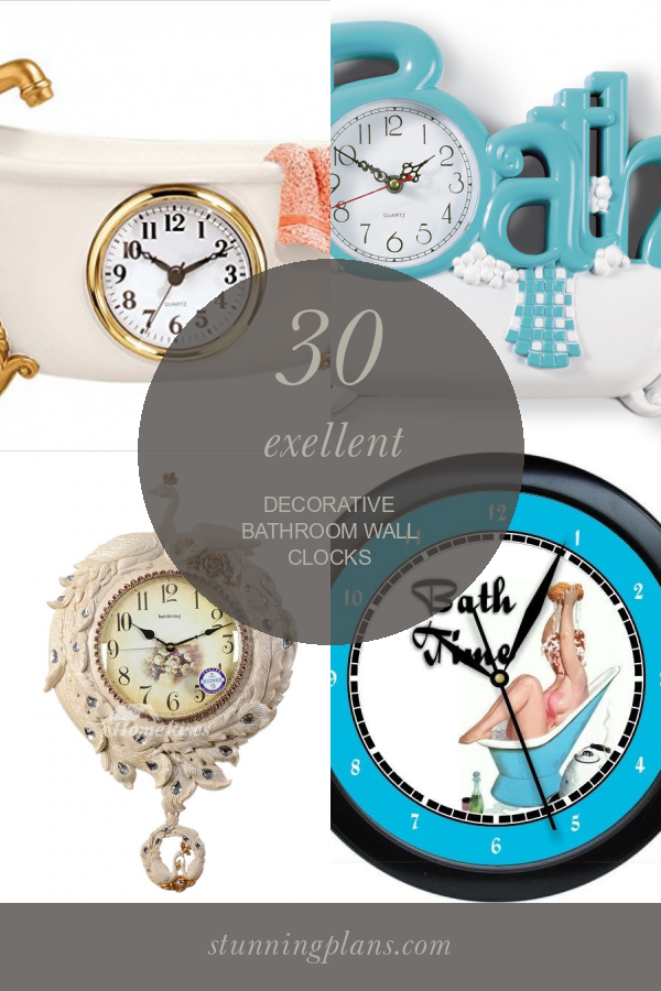 30 Exellent Decorative Bathroom Wall Clocks Home, Family, Style and
